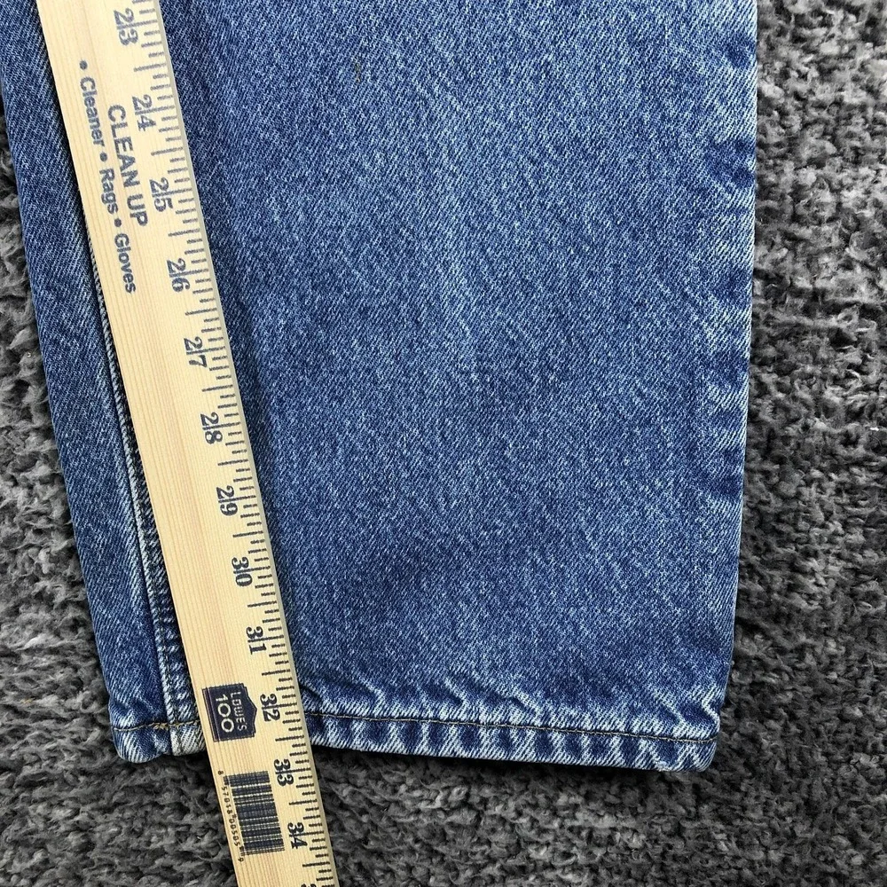 Carhartt Jeans‎ Mens 32x32 Blue Relaxed Fit Straight Leg Denim Flannel Lined